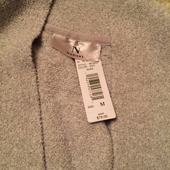 Natori Aura Sweater Robe Soft Dove Gray NWT Size Medium - Picture 7 of 10